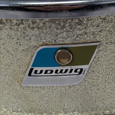Ludwig B/O Blue Olive No. 491 Pioneer 5x14" 6-Lug Snare Drum - Silver Sparkle