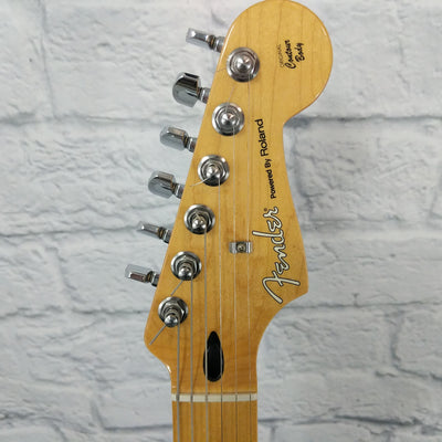 ** Fender Stratocaster with Roland GK pickup 1999 Black MIM w SKB Case