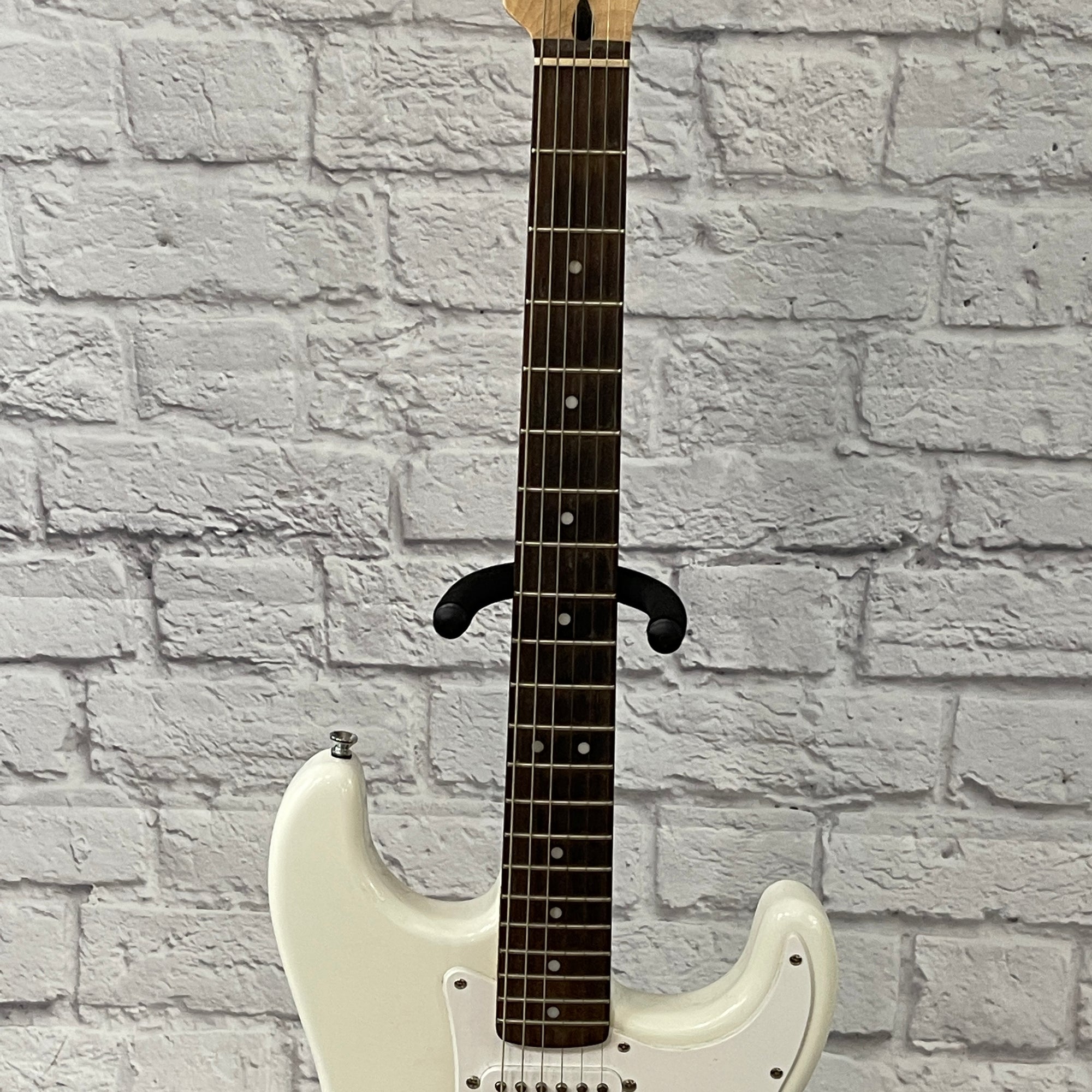 Squier Bullet Strat HSS White Electric Guitar