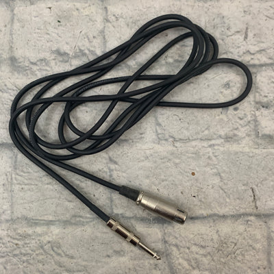 Hosa XLR to 1/4" TS Cable 9ft