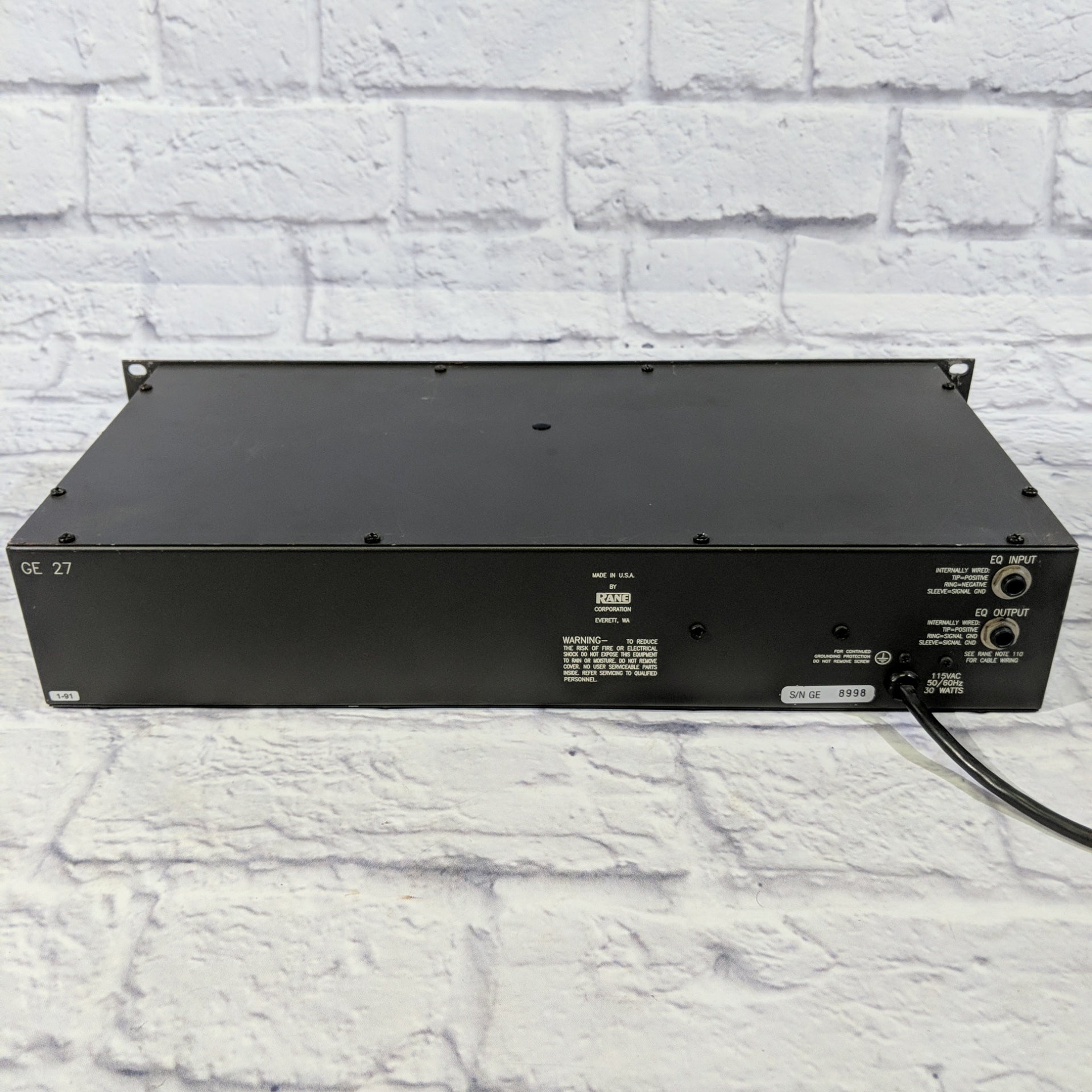 Rane GE-27 Equalizer