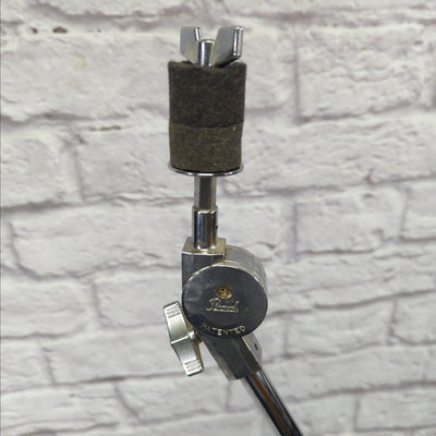 Pearl Heavy Duty Double Braced Long Arm Boom Cymbal Stand with Tilter and Counterweight 1980s Red Label