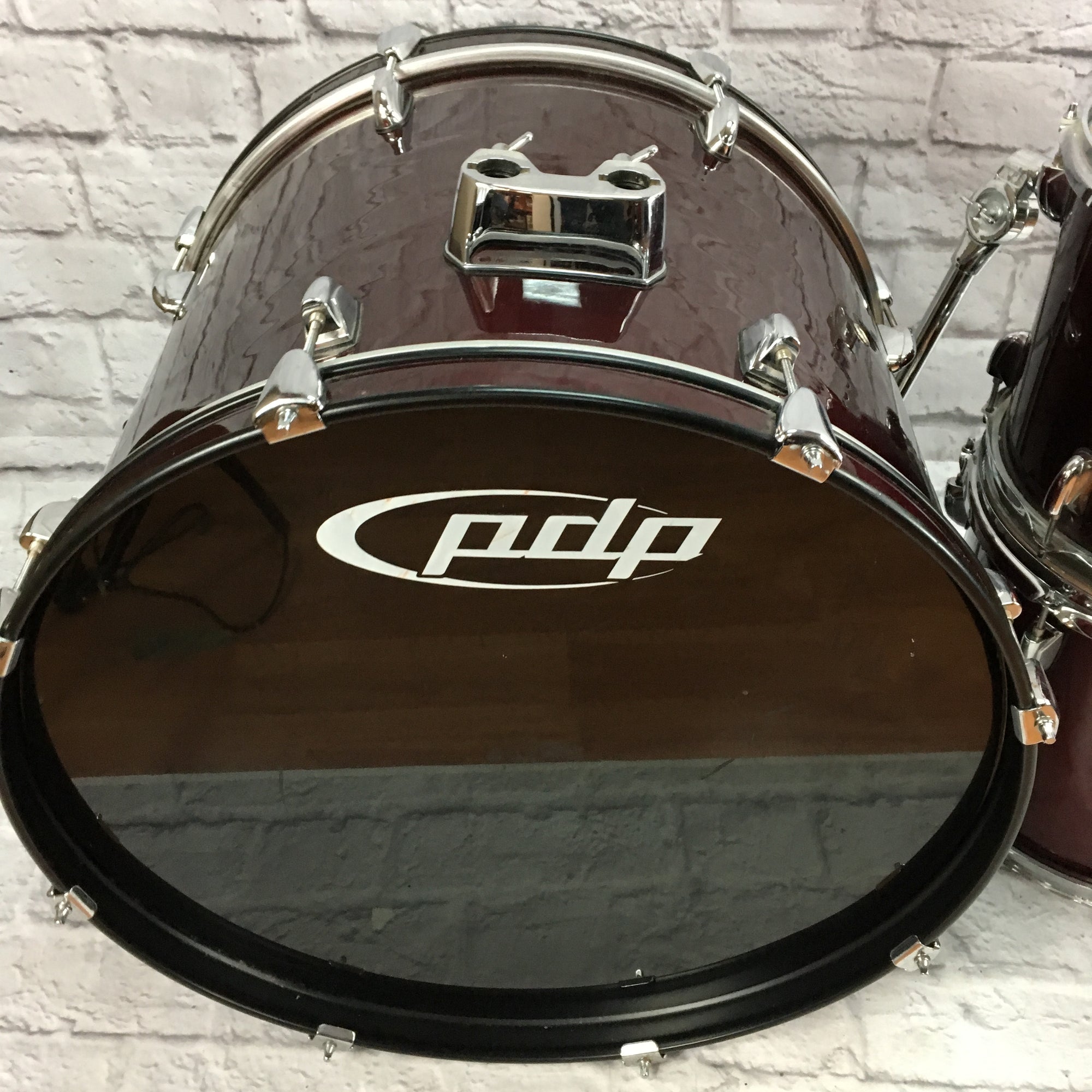 PDP 4pc Drum Set, Red Wine