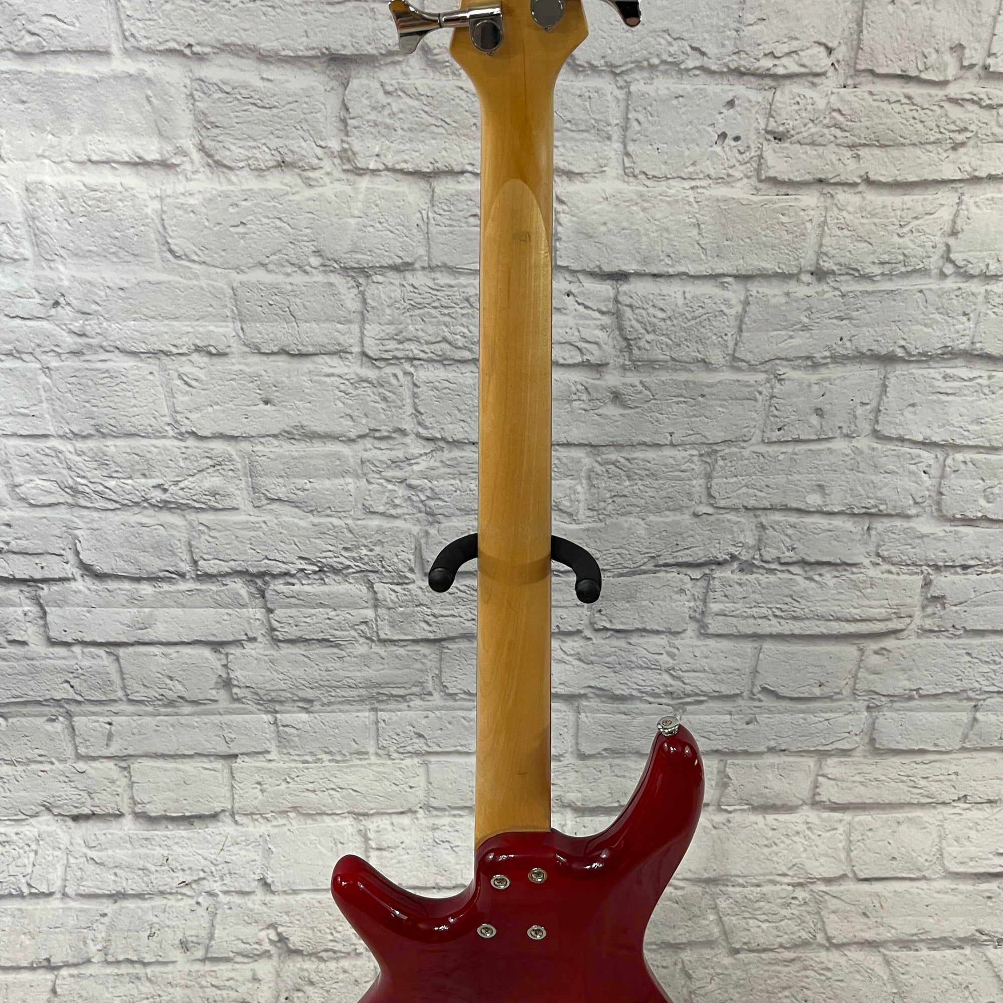 Ibanez Red Gio Bass 4 String Bass Guitar w/ Gig Bag - Evolution Music