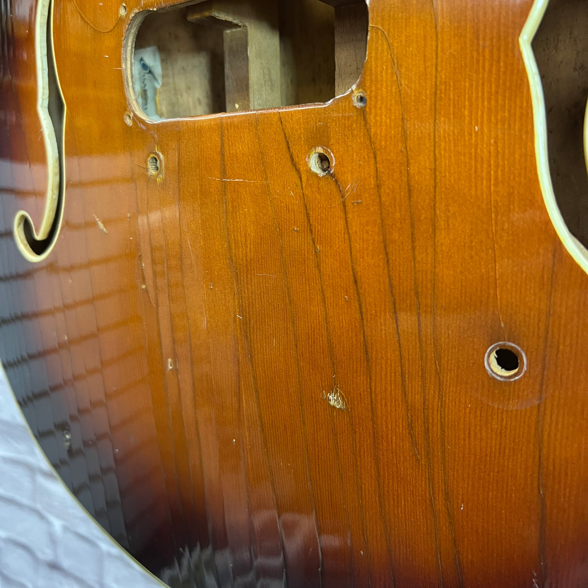 Ovation Tornado Semi Hollow Body Electric Guitar Husk AS IS