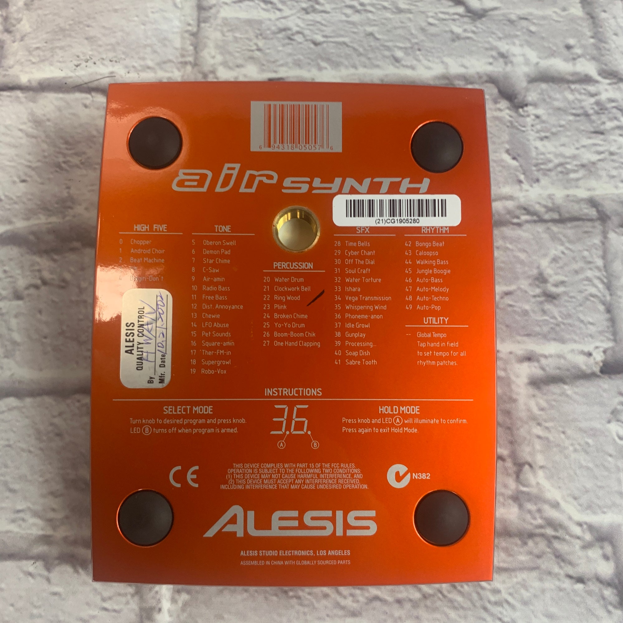 Alesis Airsynth Monophonic Hand Beam Synthesizer