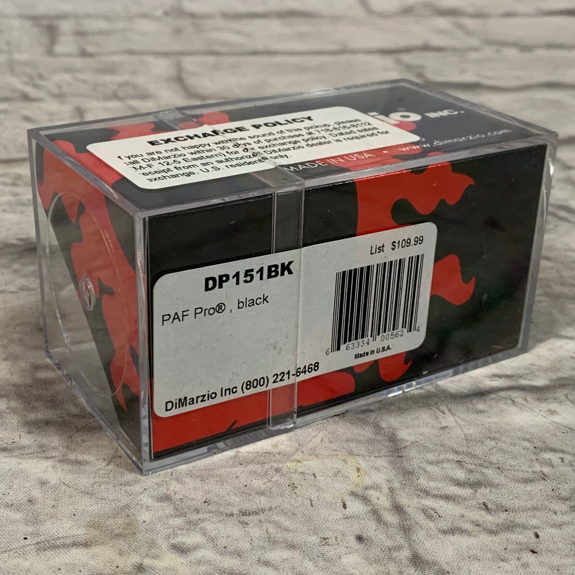 DiMarzio DP151BK PAF Pro Humbucker Pickup