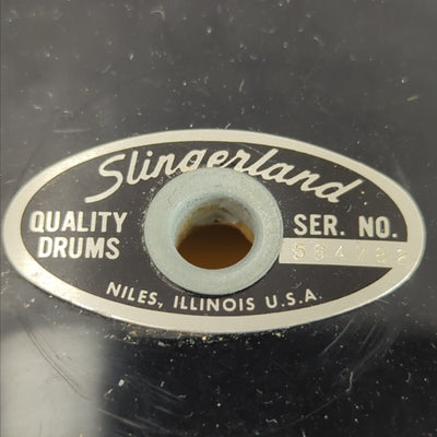 Slingerland 22 Kick Drum 1980s Black