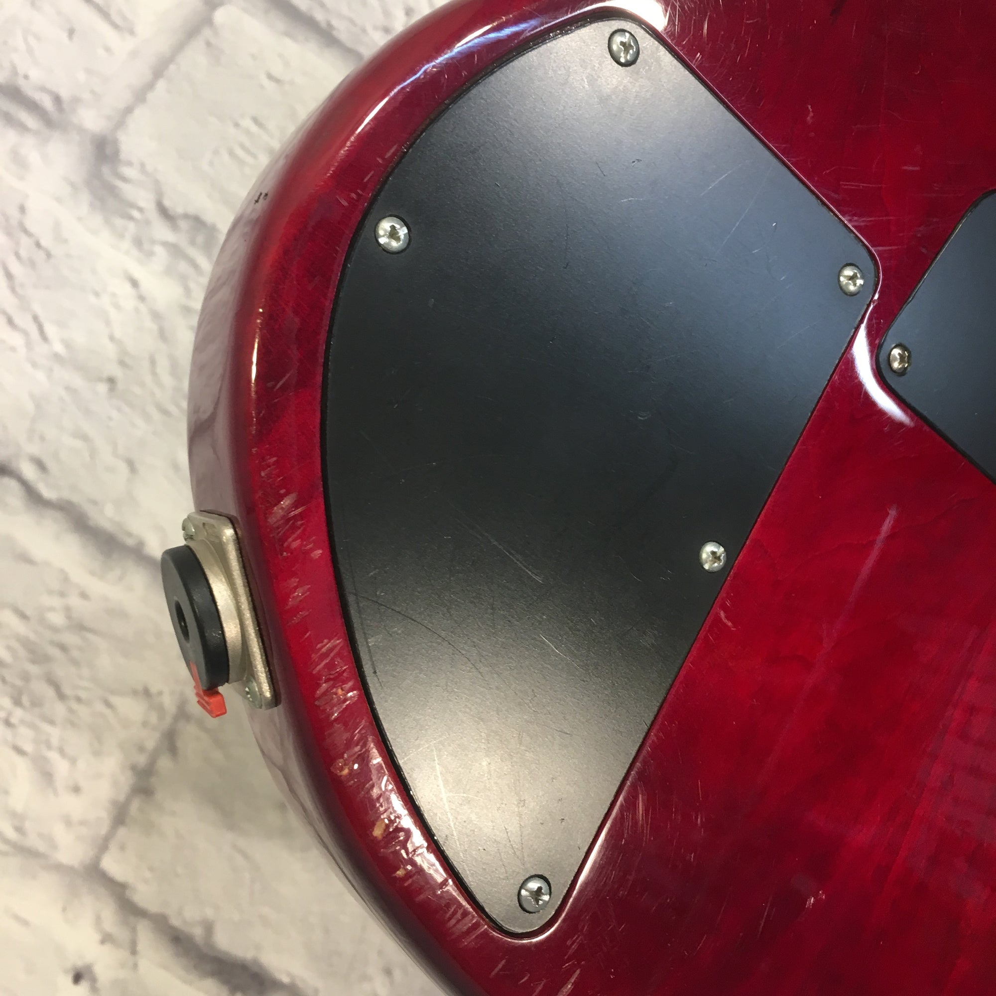 Ibanez BTB450QM 4 String Electric Bass Transparent Red