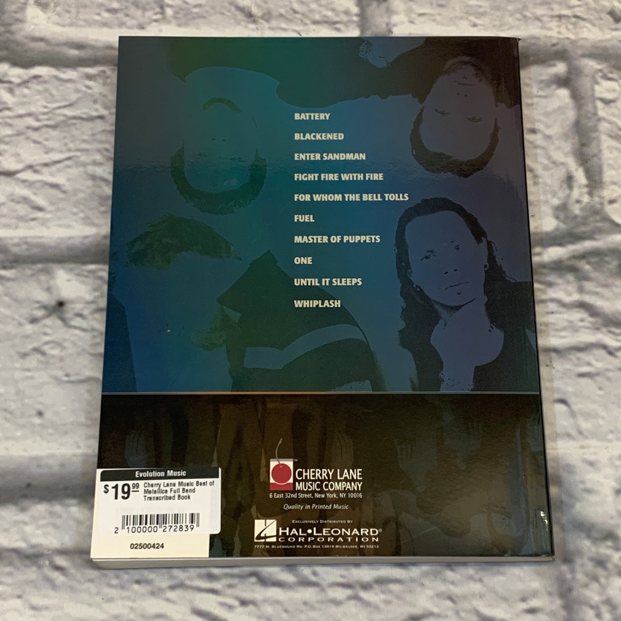 Cherry Lane Music Best of Metallica Full Band Transcribed Book