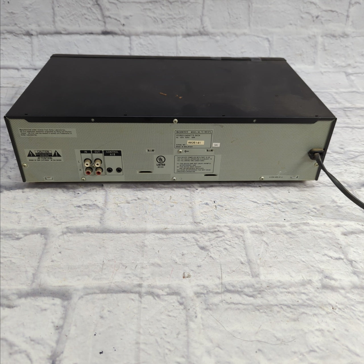 Sony TC-WE475 Dual Cassette Deck As Is