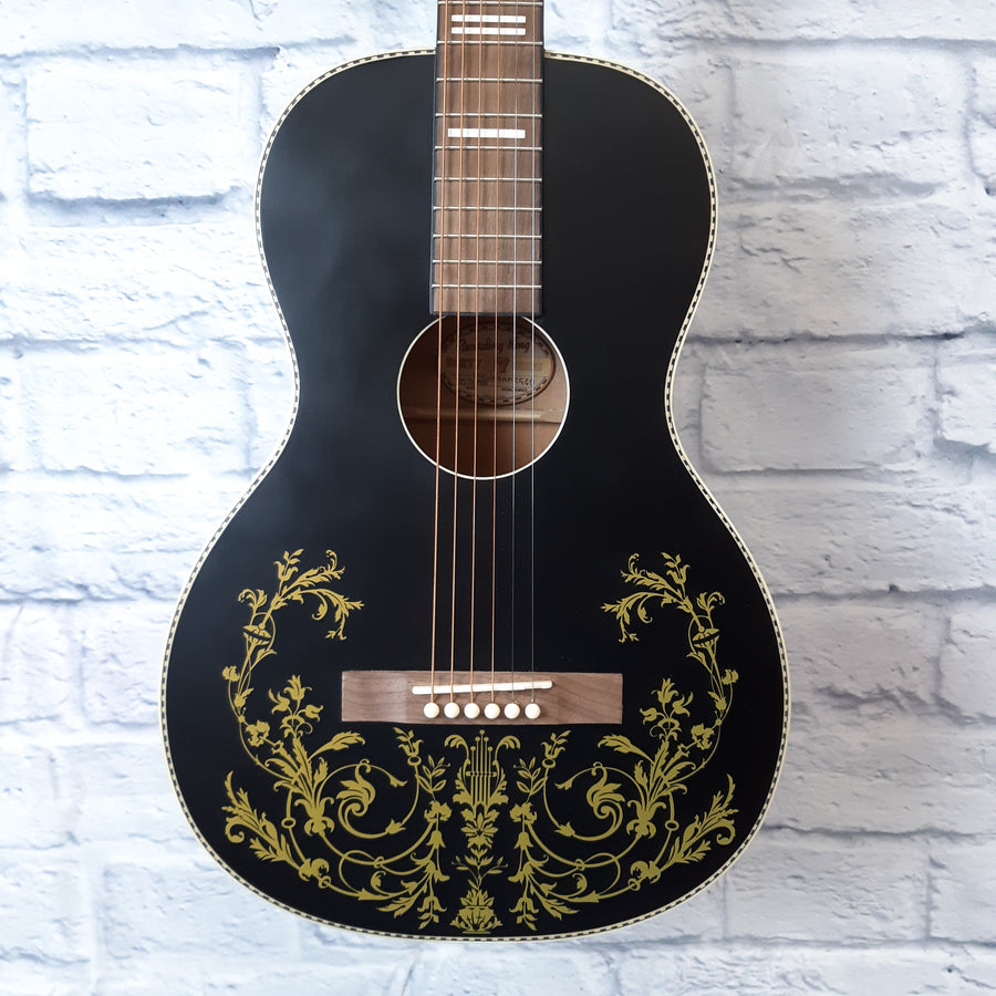 Recording King RPS-7G-MBK Dirty 37 "Golden Eagle" Single 0 Acoustic Guitar