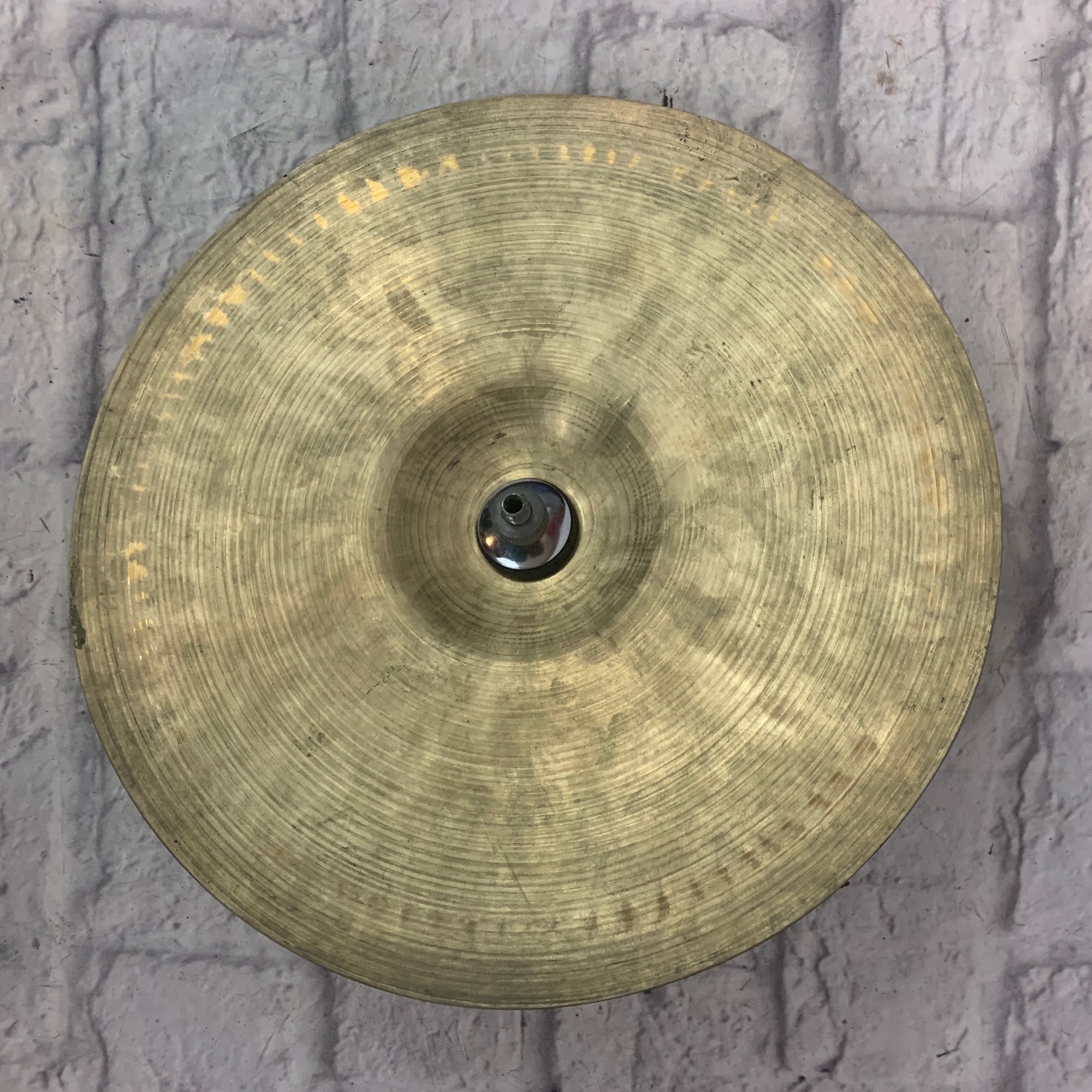 Vintage Zildjian 13" 13 Inch 1940s 1950s Trans Stamp Transitional Stamp Top High Hat Cymbal Only