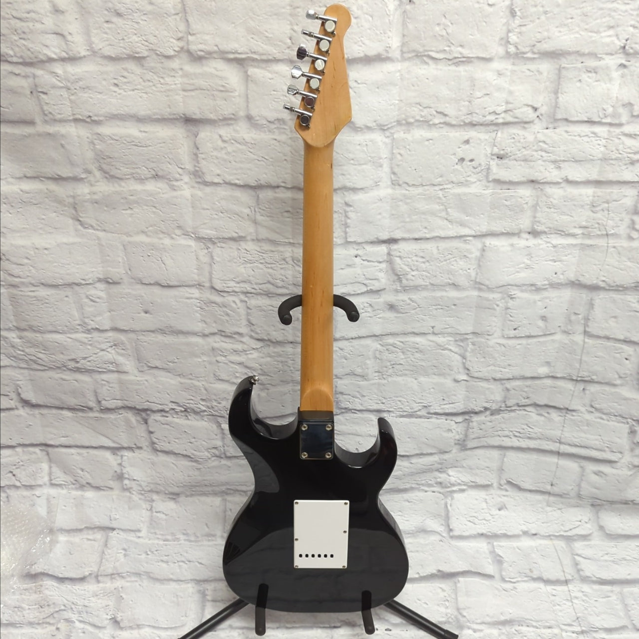 J Reynolds Left Handed Lefty Strat Style Electric Guitar - Black