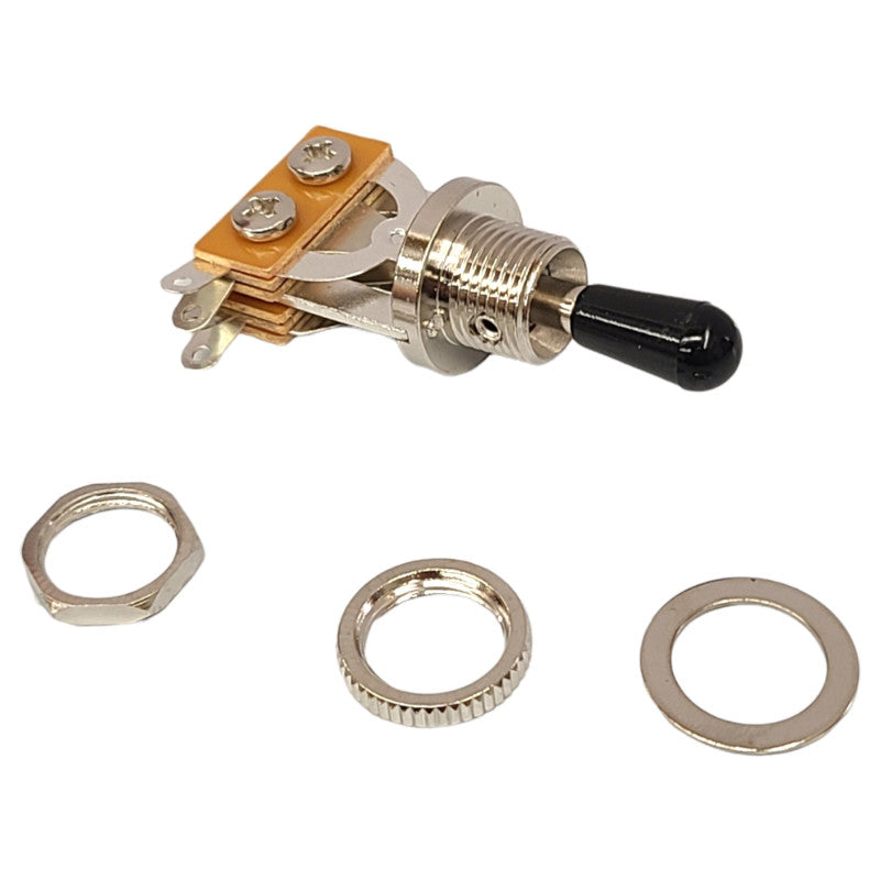 WD LP Metric Toggle Switch Chrome Black Tip Les Paul Electric Guitar 3 Way