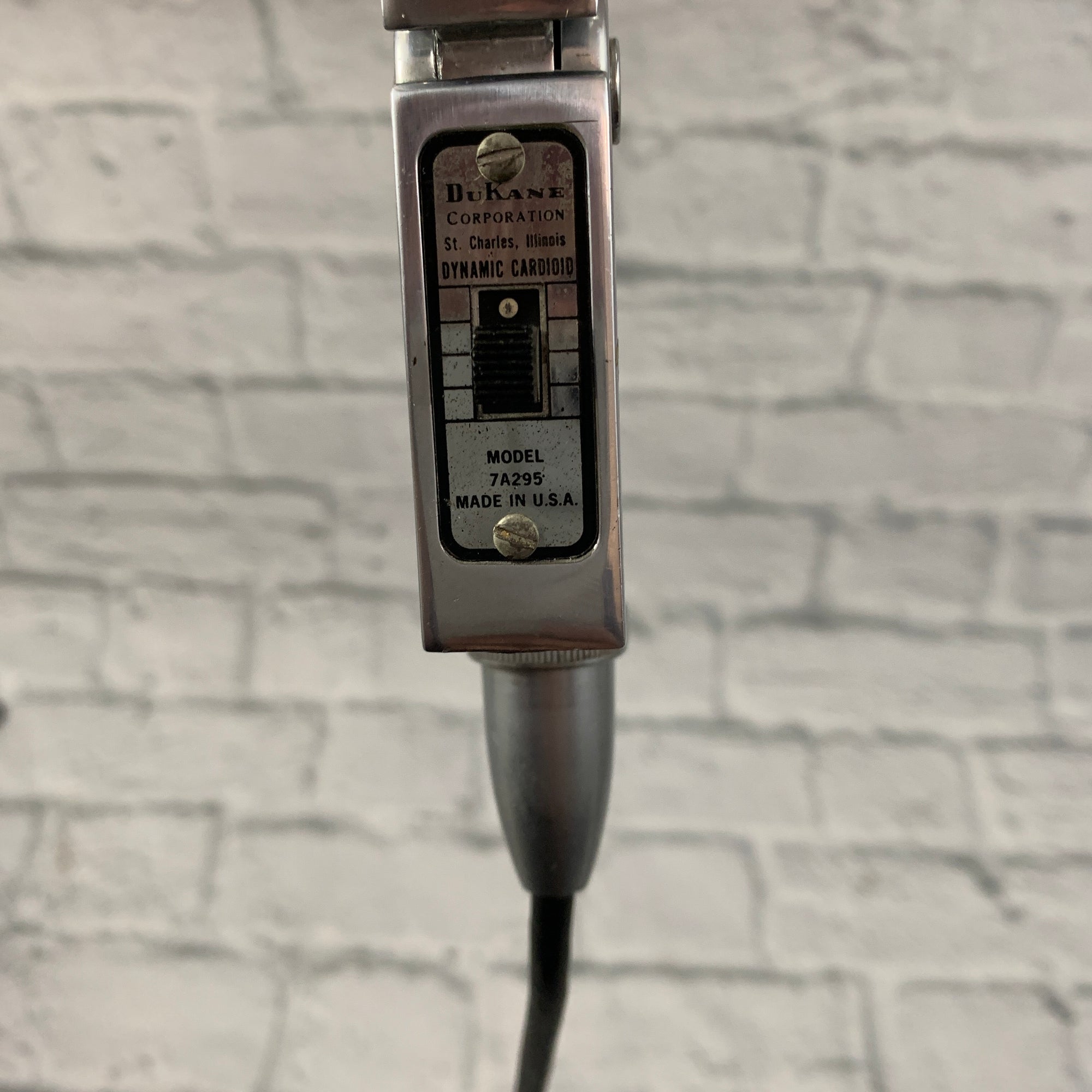 Vintage Electro-Voice Dukane Dynamic Shotgun 7A295 w/ 4-Pin Cable