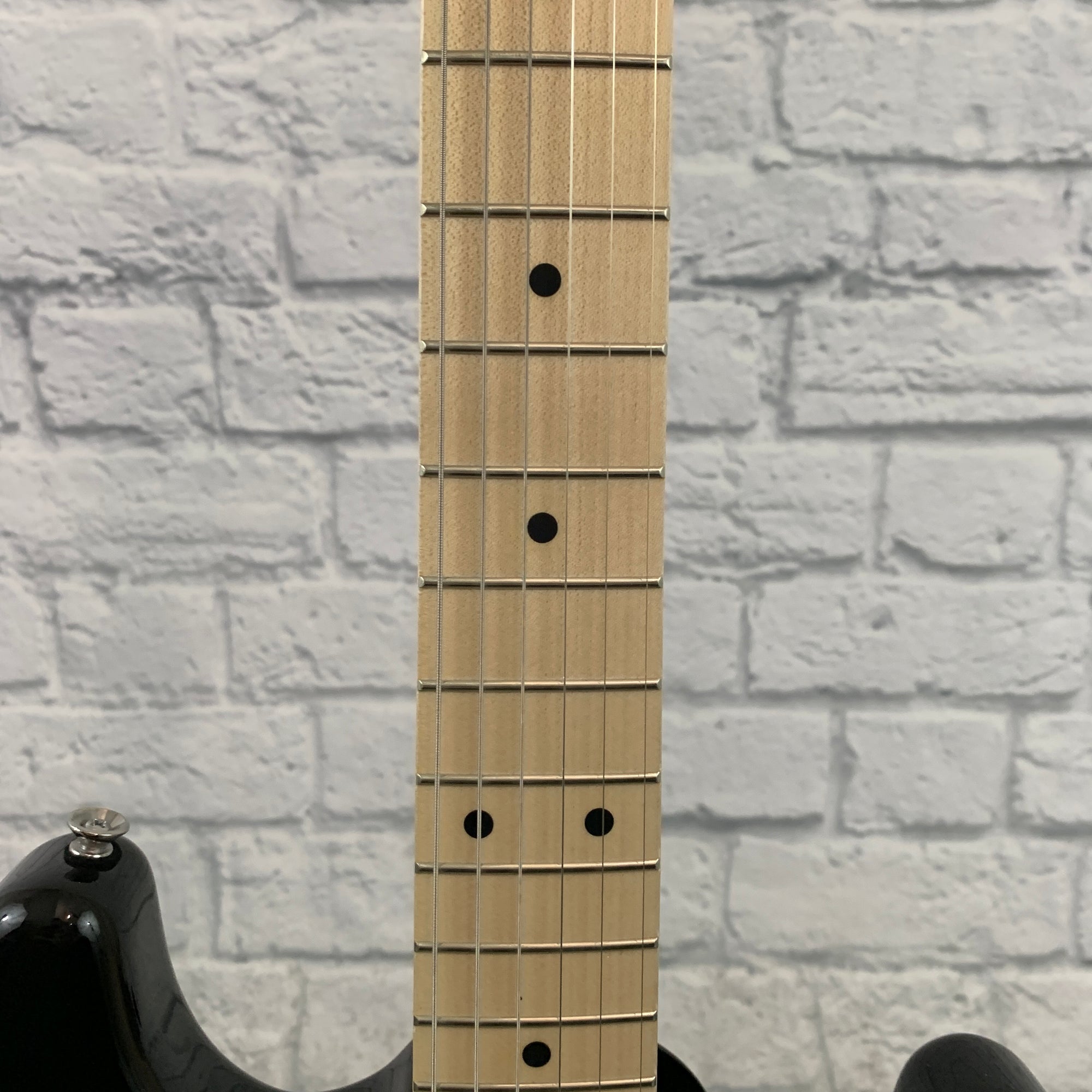 Aria Pro II STG-003-M/BK Electric Guitar - Black w/ Maple Fretboard