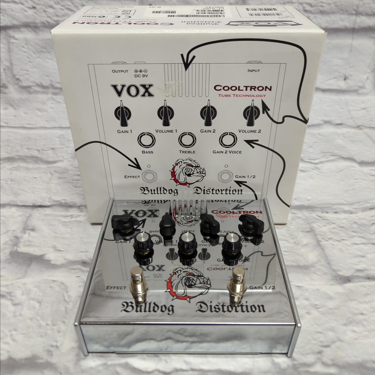 Vox Bulldog Cooltron Dual Tube Distortion Pedal