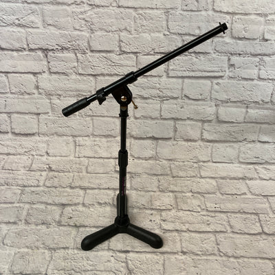On-Stage Short 18" Boom Microphone Stand with Heavy Tripod Base