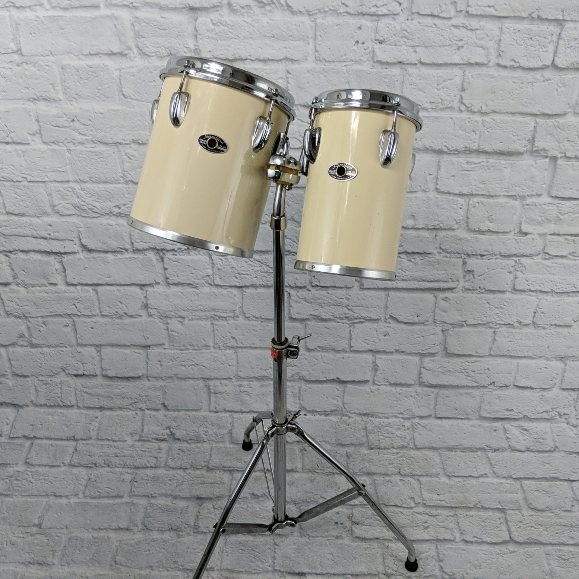 Slingerland 6" & 8" Bongo Concert Toms With Stand