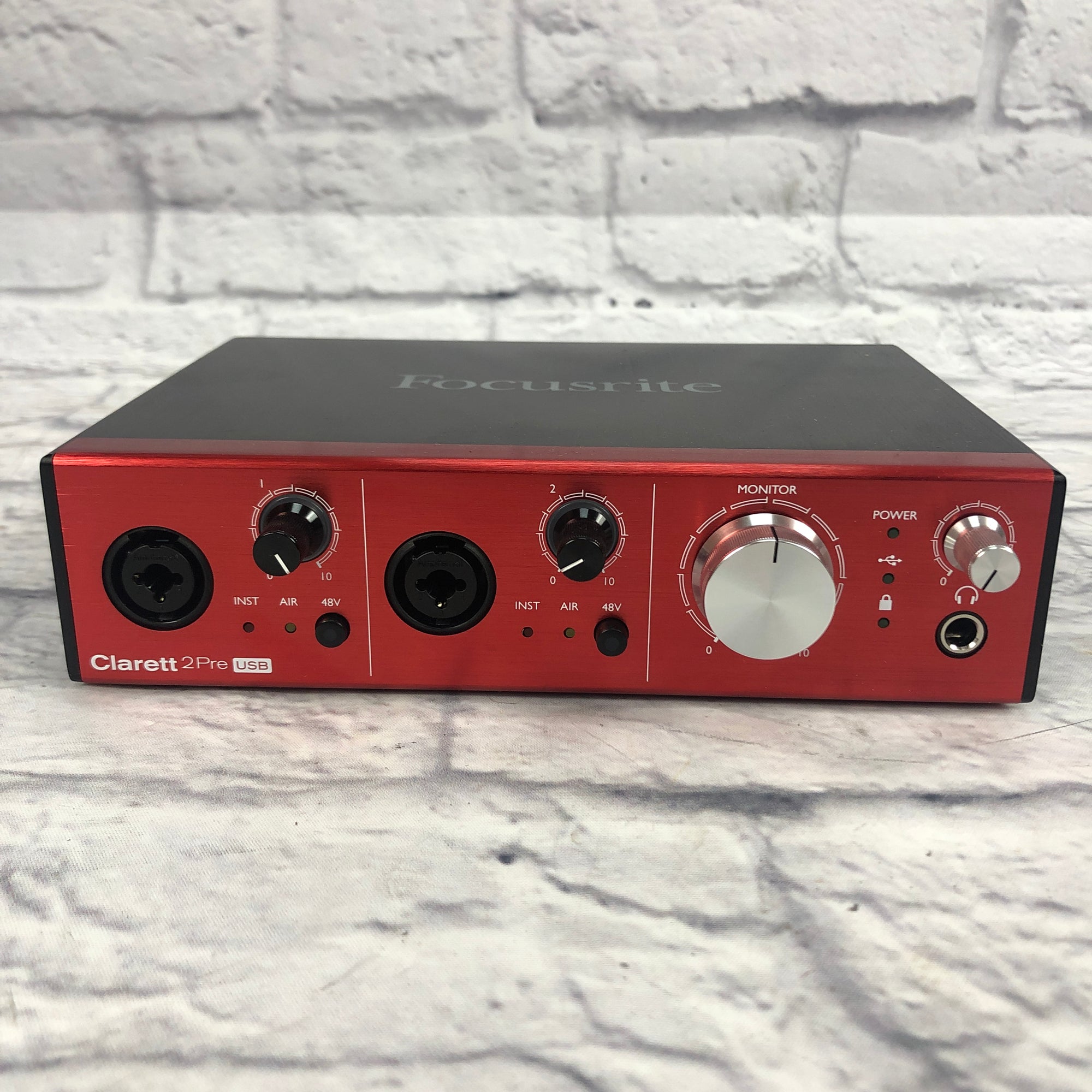 Focusrite Clarett 2Pre USB Interface with Power Supply - Evolution