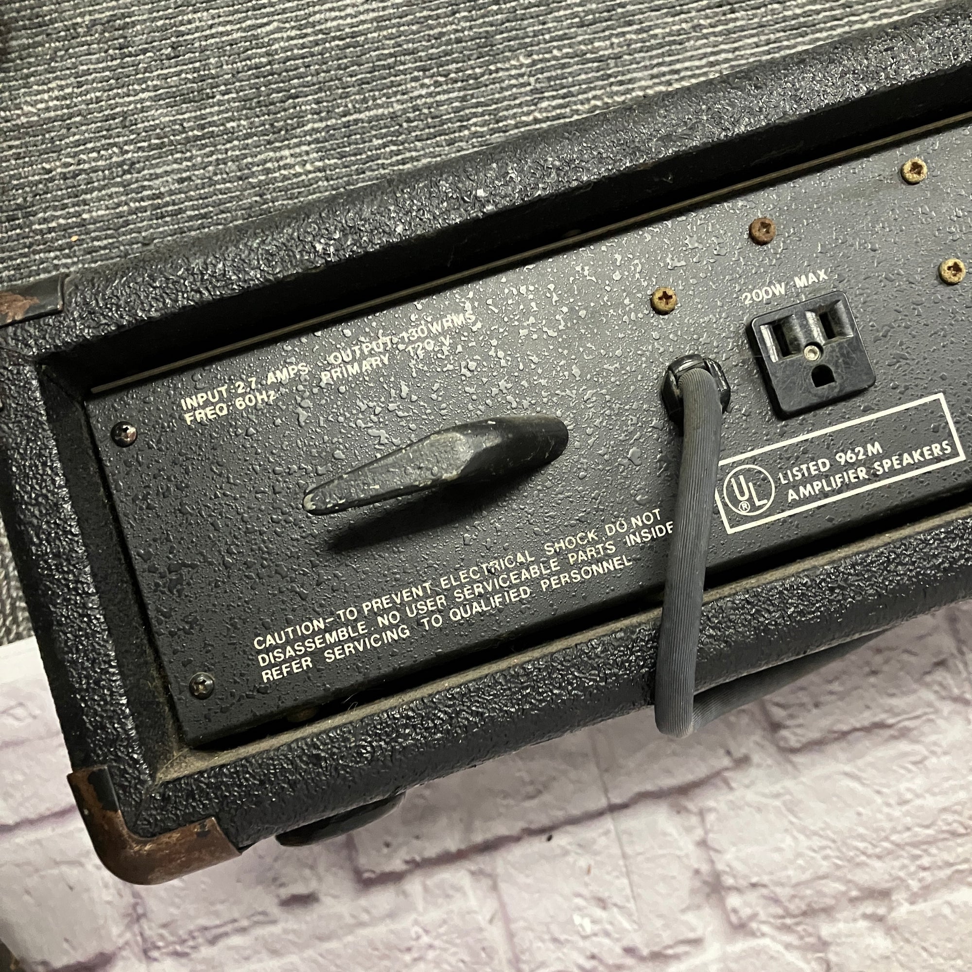 Kustom III Lead Guitar Amp Head Untested