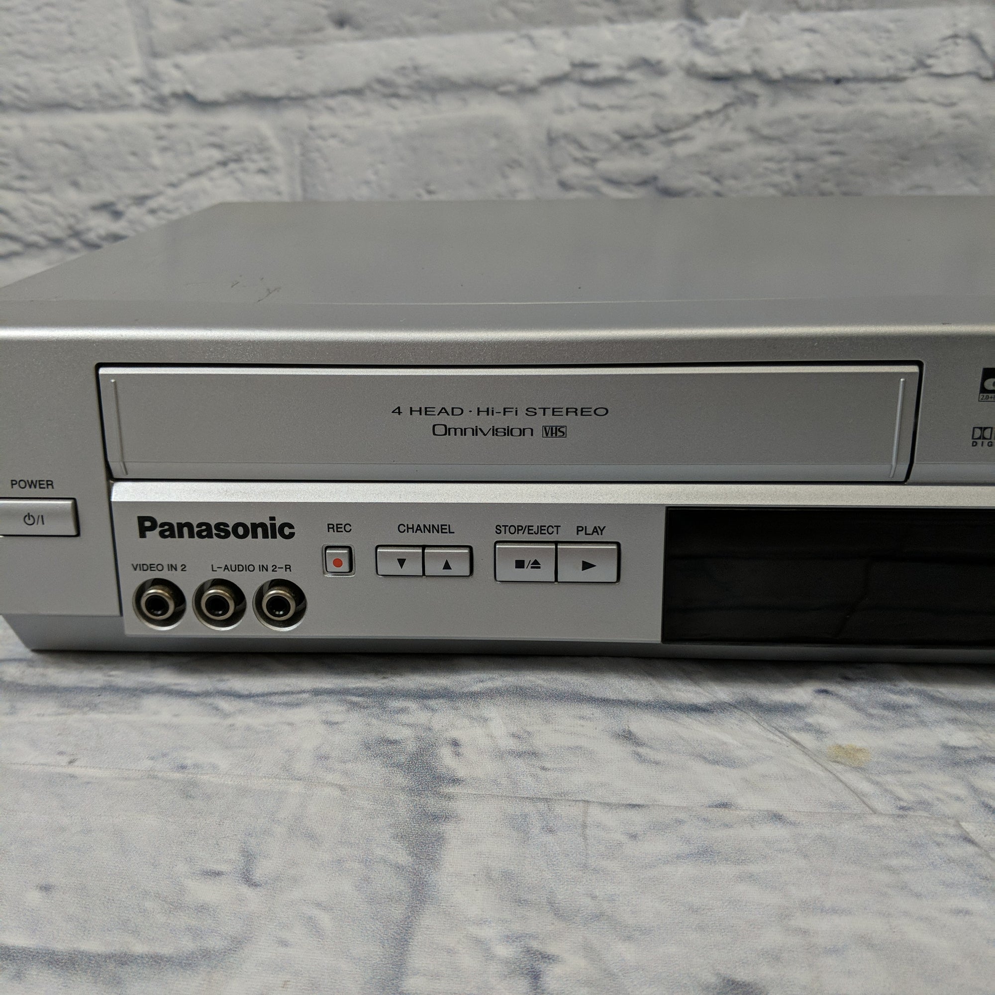 Panasonic Omnivision DVD/VHS/CD Double Feature VHS Player Recorder  PV-D4744S