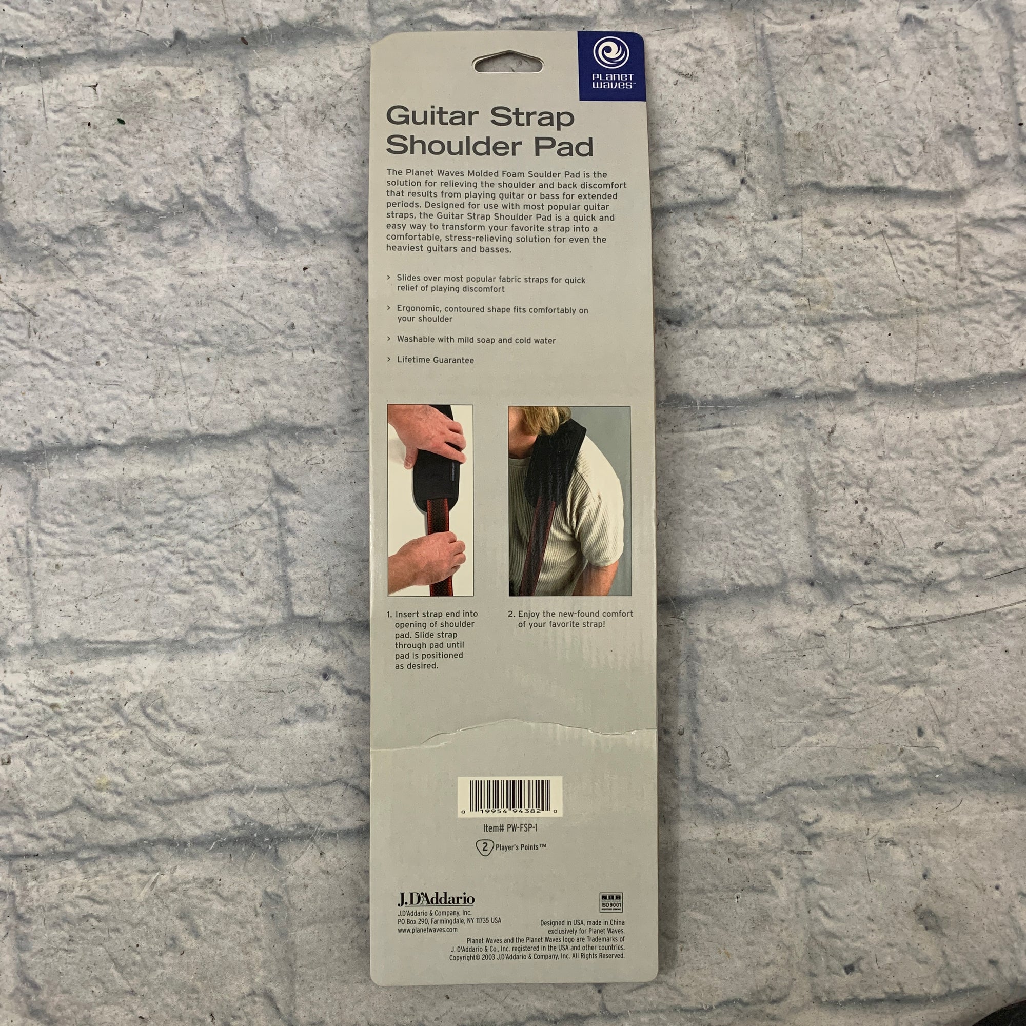 Planet Waves Guitar Strap Shoulder Pad PW-FSP-1