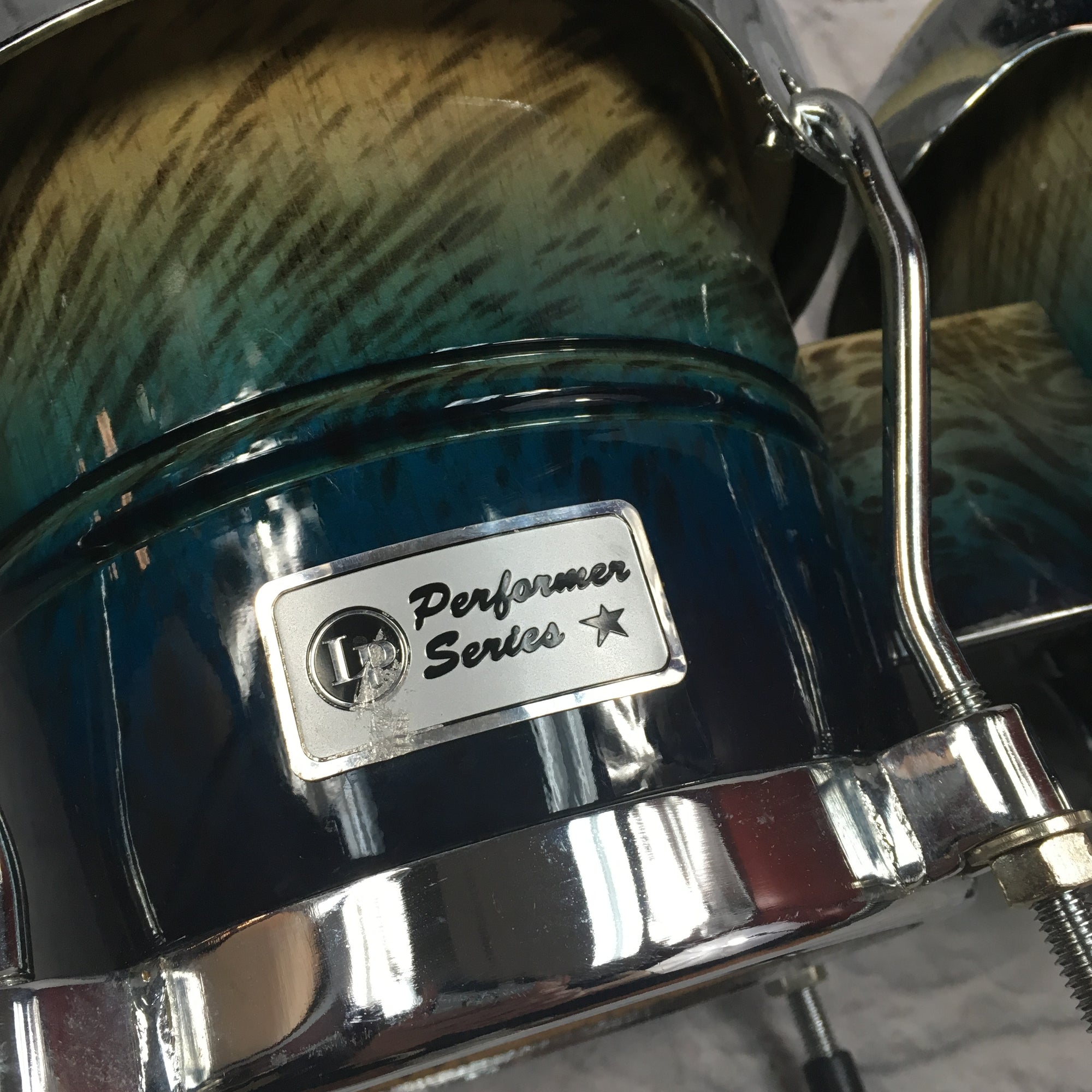 LP Performer Series Blue Fade Bongos