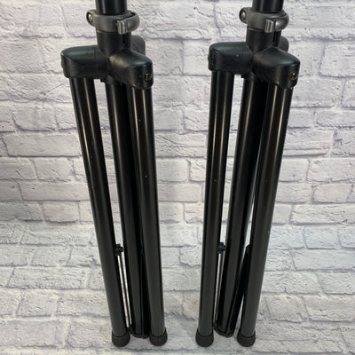 Ultimate Support Telelock TS-90B Speaker Pole Stands Pair w Case