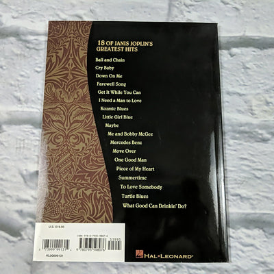 The Best of Janis Joplin Guitar Tab Songbook