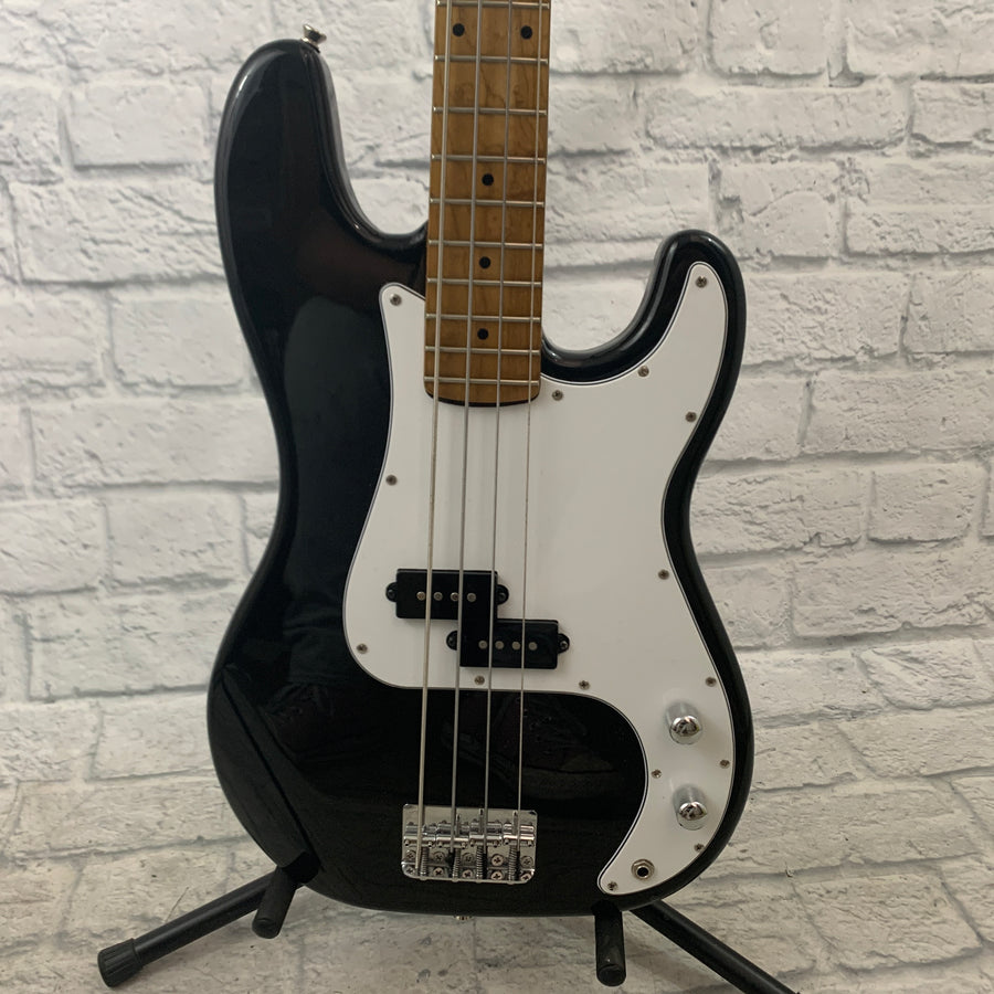 Aria Pro II Precise Bass Body w/ Squier II MIK Neck 4 String Bass Guitar - Black