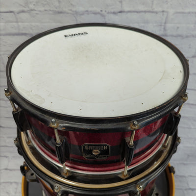 Gretsch Catalina Club Mod Drum Kit Red Sparkle Black Stripe