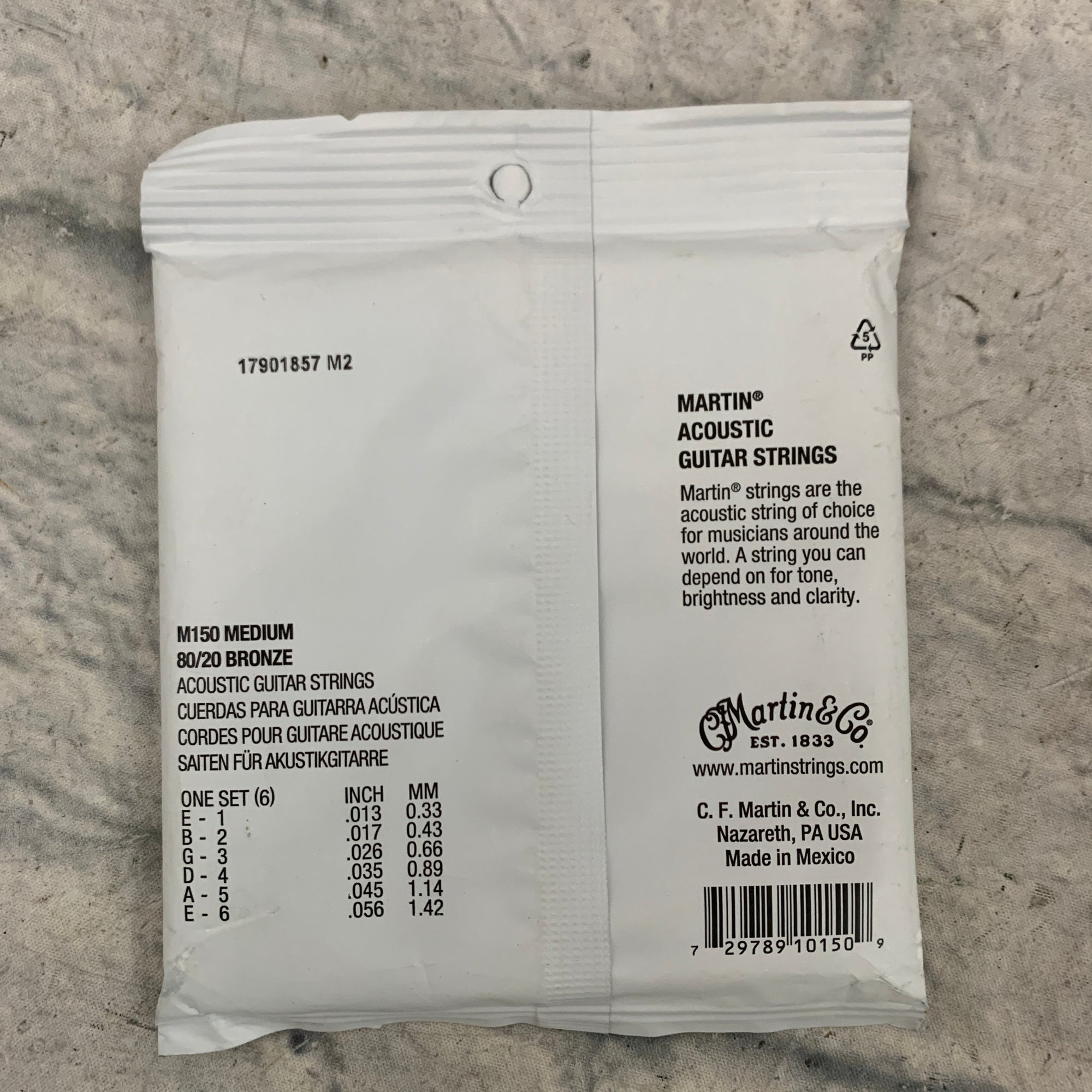 Martin M150 Medium Acoustic Strings 13-56