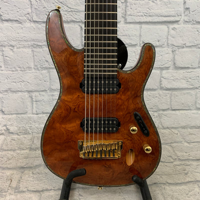 Ibanez SIX28FDBG-NT S Iron Label Deluxe Series HH Bubinga Top 8-String Electric Guitar w/ Hard Case