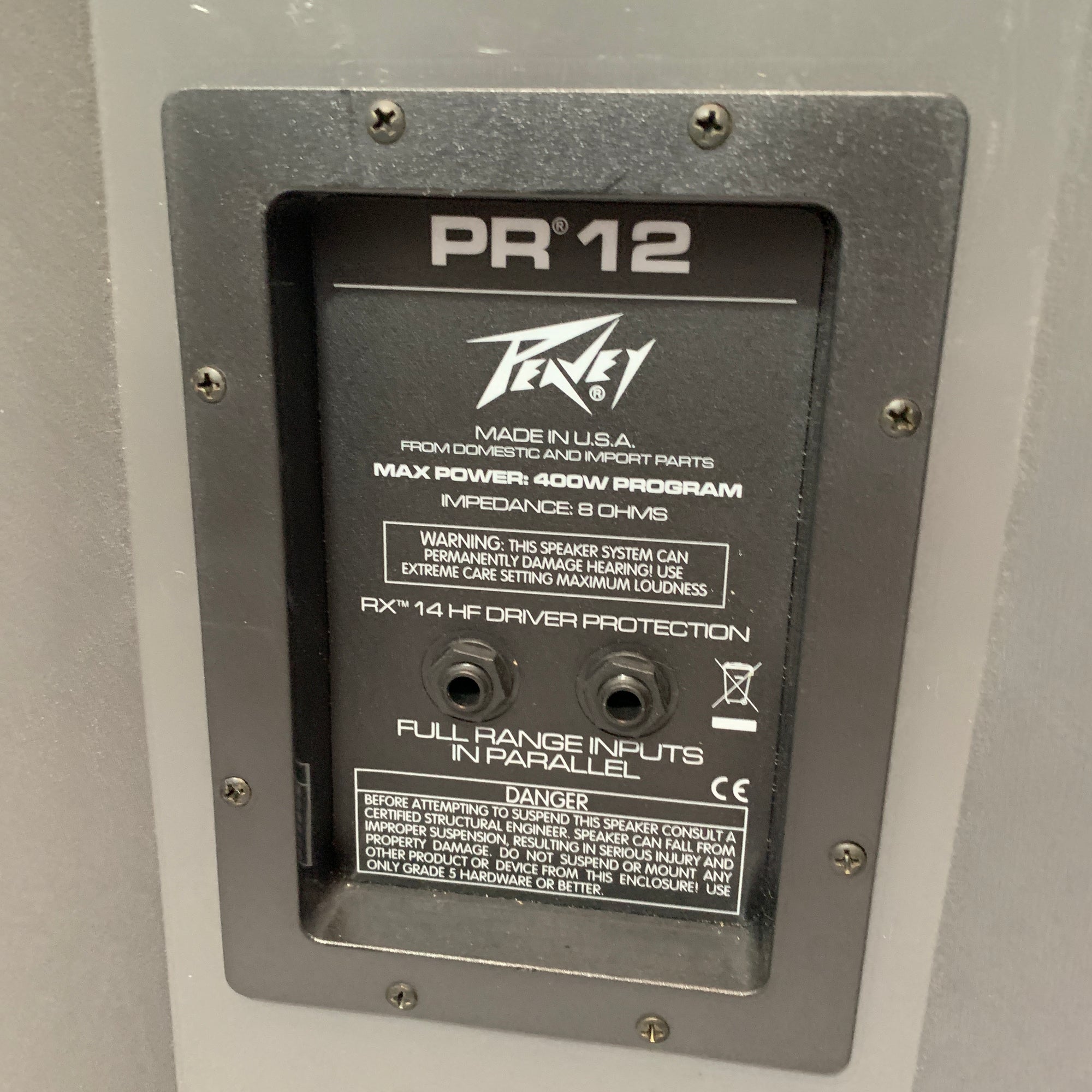 Peavey PR12 400w Passive Speaker Pair - Evolution Music