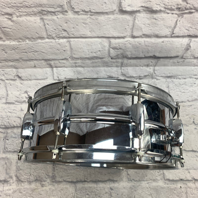 Pearl Steel Shell Mirror Chrome Snare 14 w/ Puresound 30 Strand Snare Wire