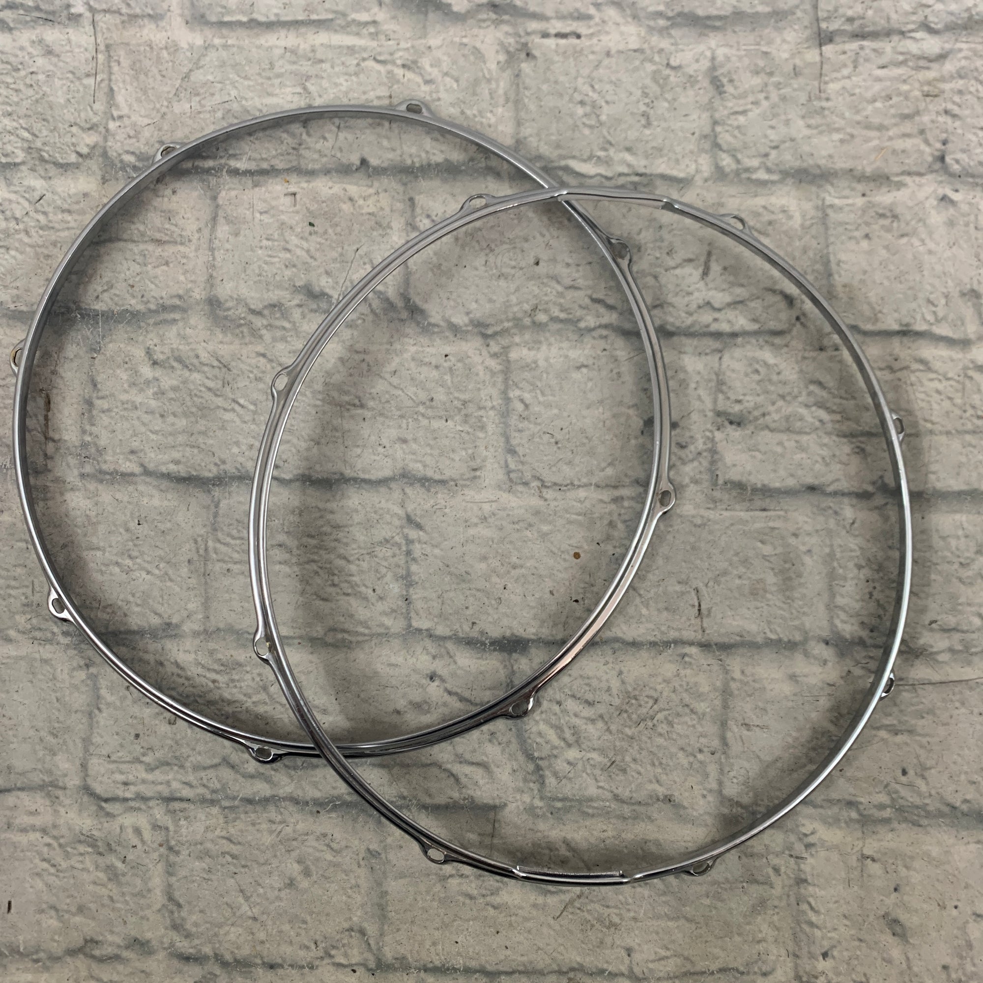 Slingerland 14" Snare Hoops 8 Lug Chrome