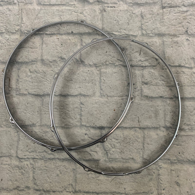 Slingerland 14" Snare Hoops 8 Lug Chrome