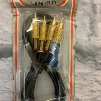Realistic MF-200 Gold-plated  Stereo Cable 1M (3ft) NOS