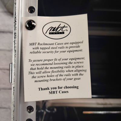 MBT 6-Space 6U Lightweight ABS Molded Plastic Rack Mount Road Tour Case