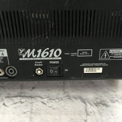 Yorkville M1610 2x800 Watt Powered Mixer