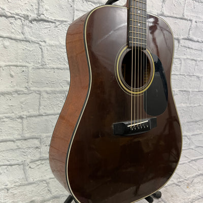 Vintage MIK Lotus L-107 Acoustic Guitar w/ Chipboard Case