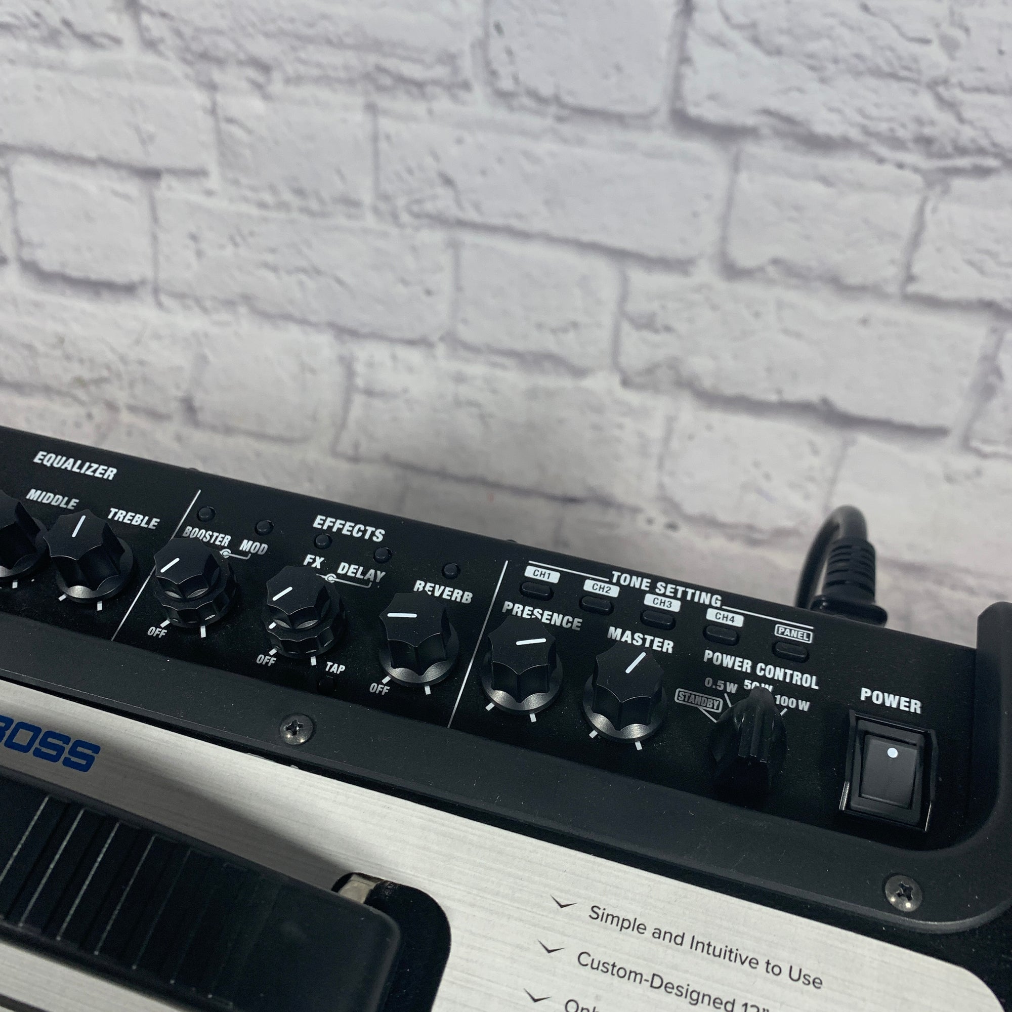 Boss KTN-100-2 100W Guitar Amp w/ Boss GA-FC GA Footswitch