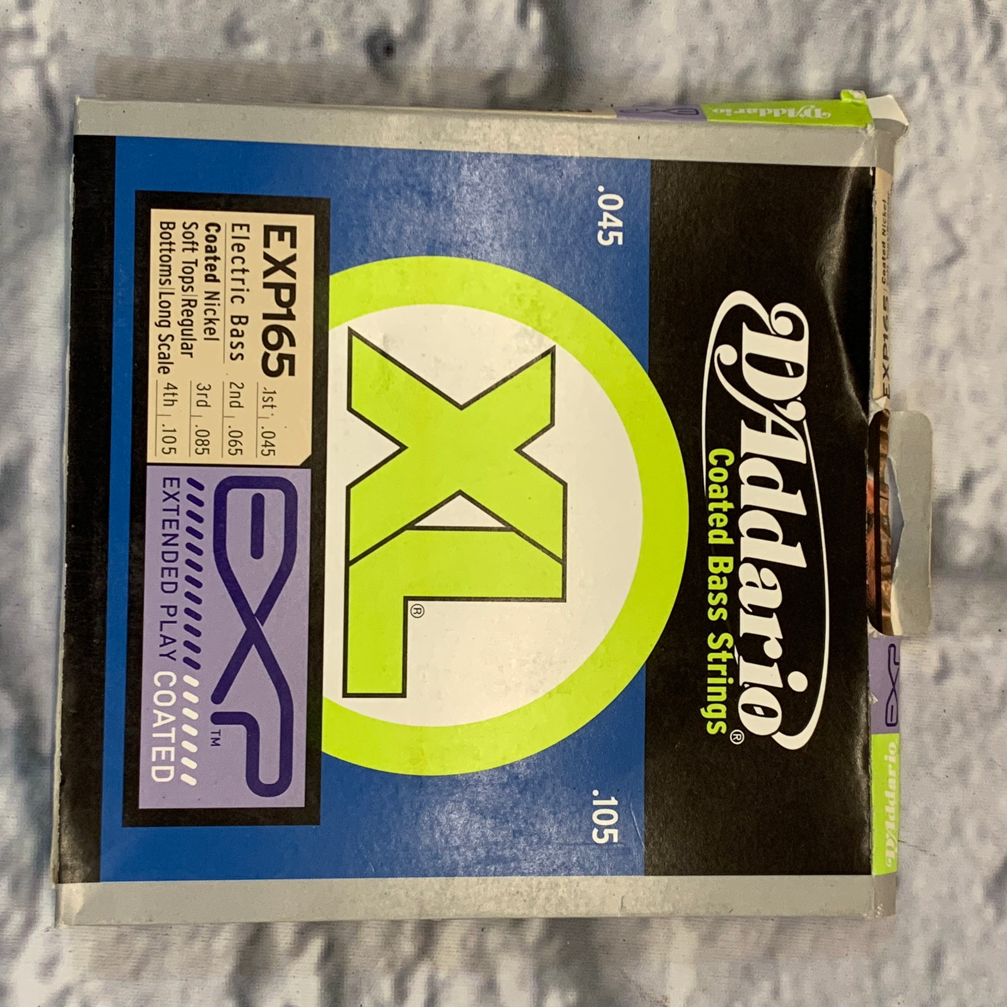 D'Addario XTB45105 Coated Nickel 45-105 Bass Strings