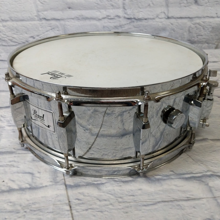 Pearl Steel Shell Snare Drum