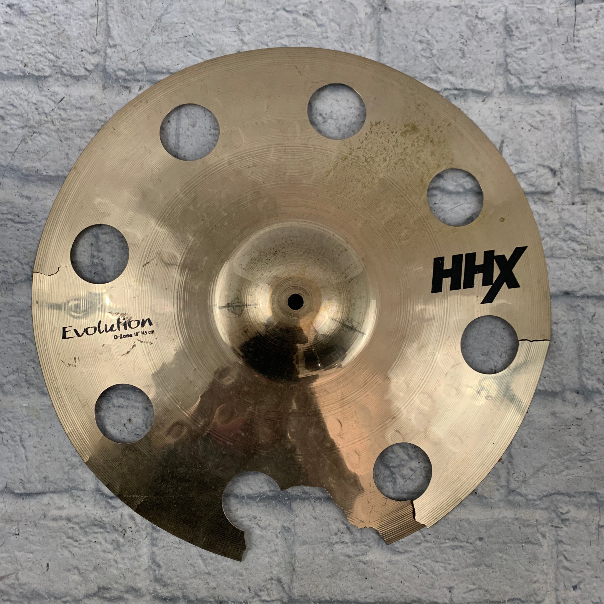 HHX Evolution O-Zone 18 Crash Cymbal CRACKED - Evolution Music