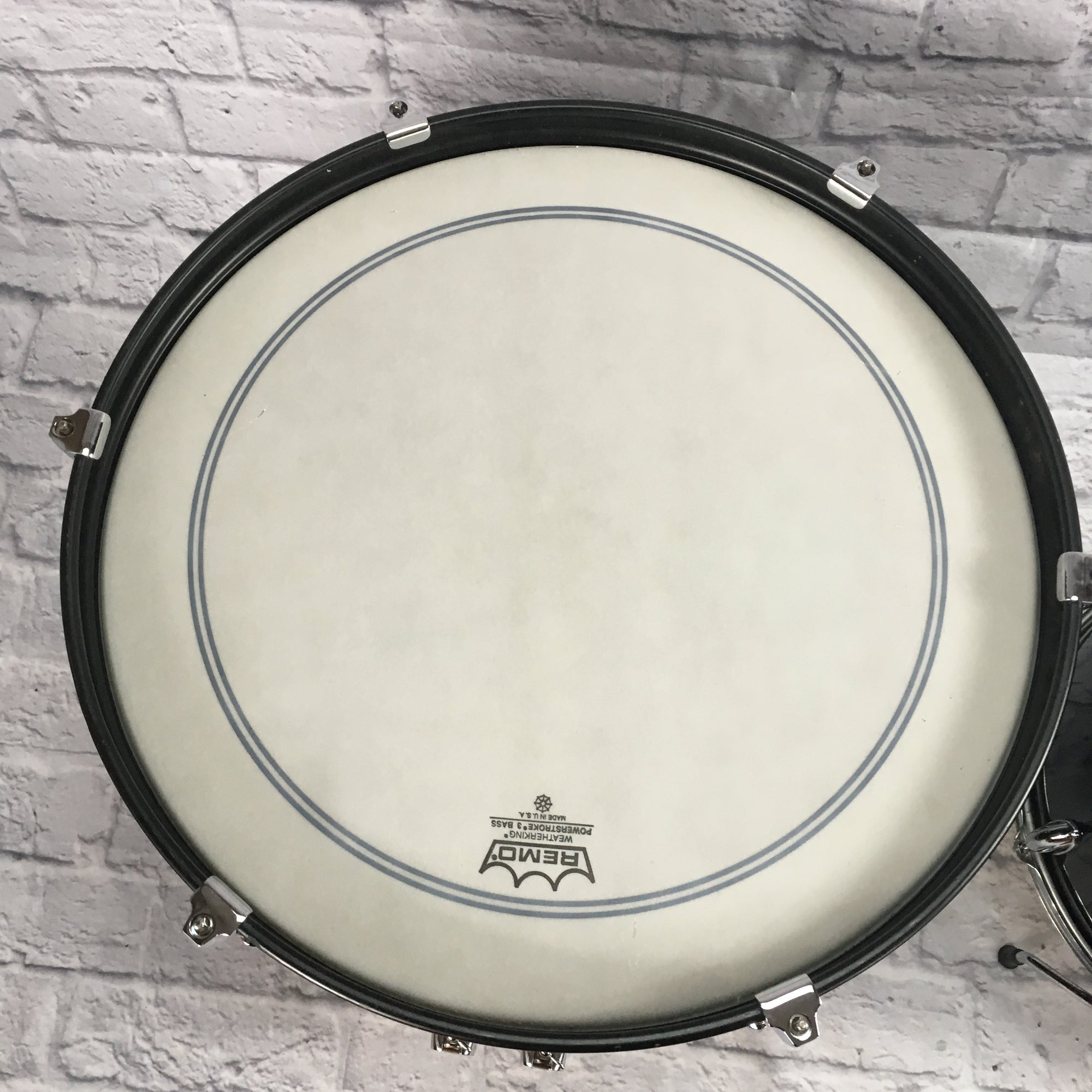Unknown 4pc Black Drum Set