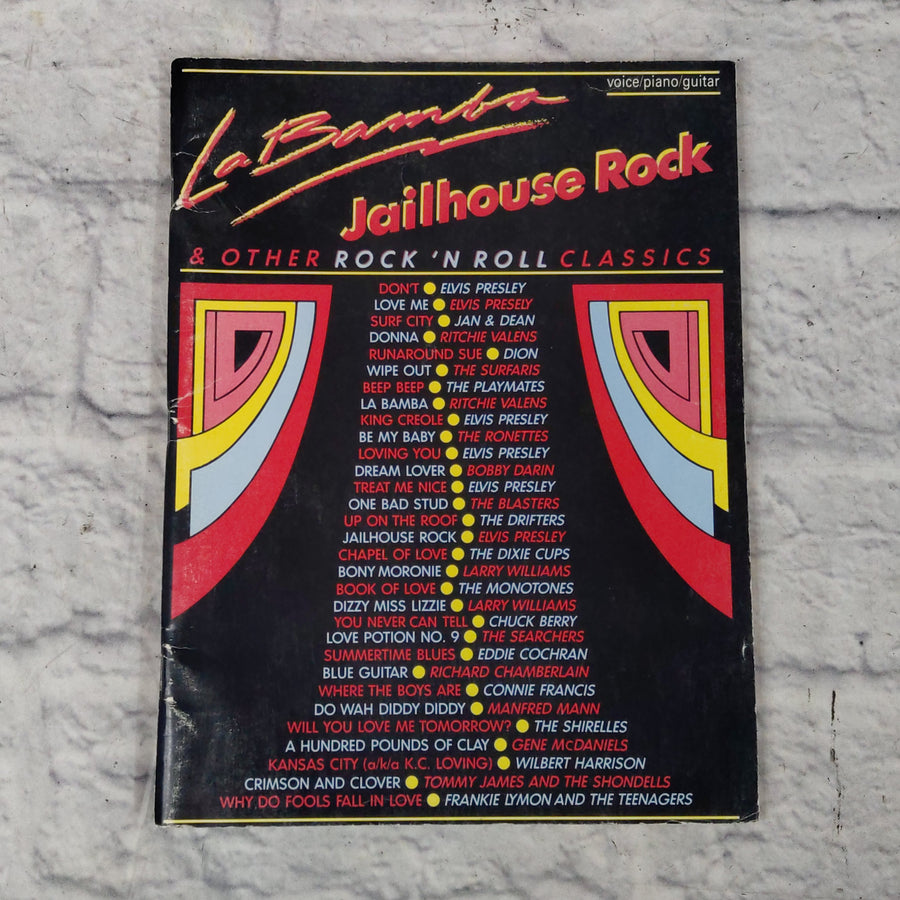 La Bamba Jailhouse Rock and Other Rock 'n Roll Classics for Voice Piano Guitar Book