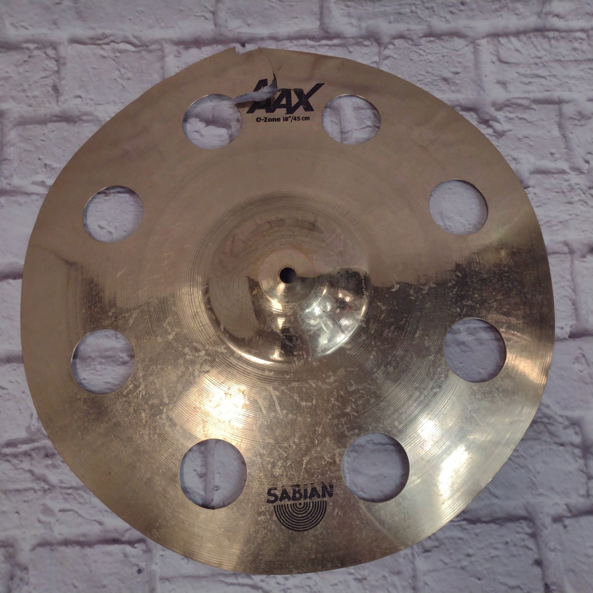 Sabian 18" AAX O-Zone CRACKED Crash Cymbal